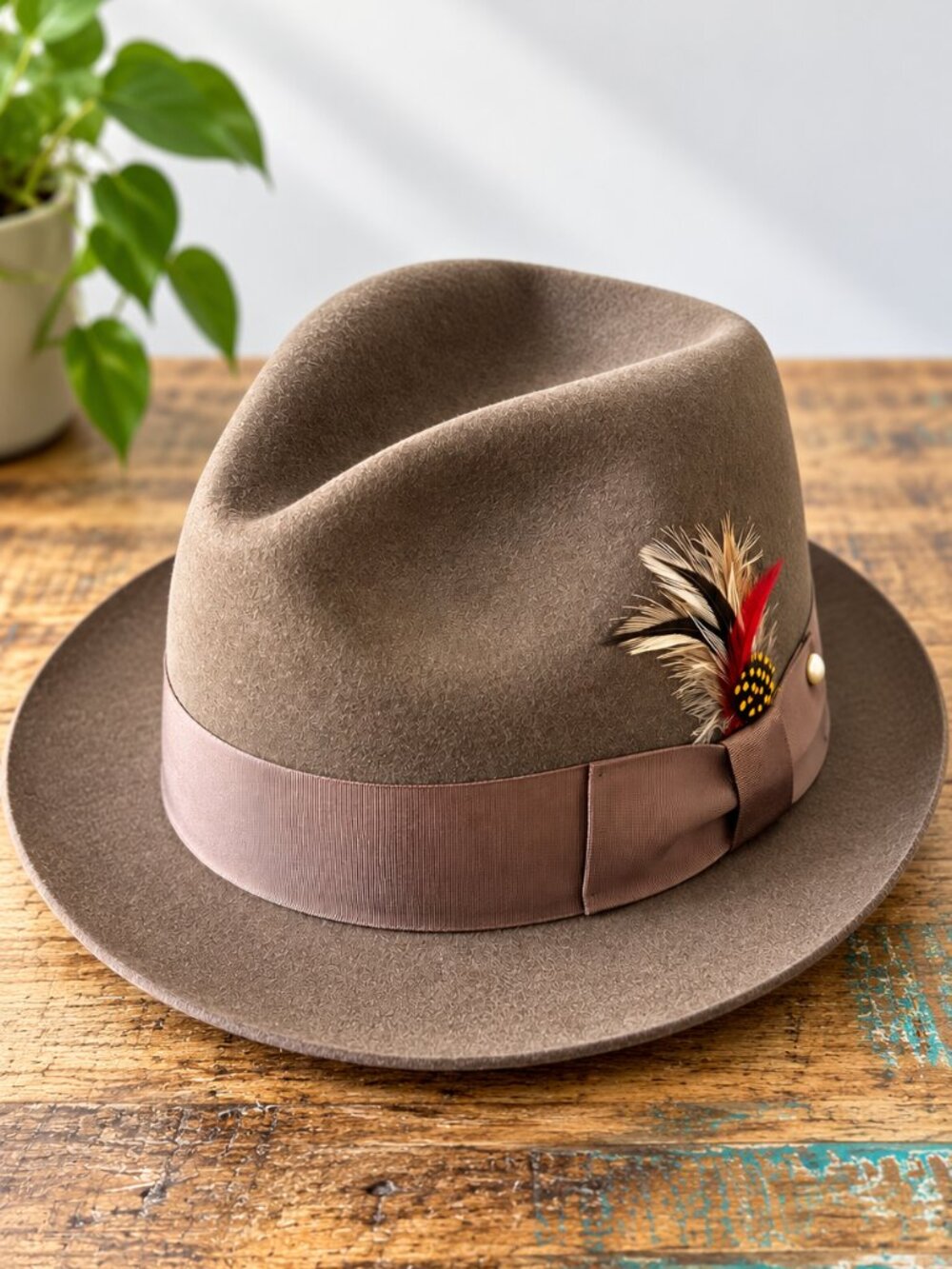 Vintage Bailey of Hollywood Wool Fedora Hat Made in USA Large